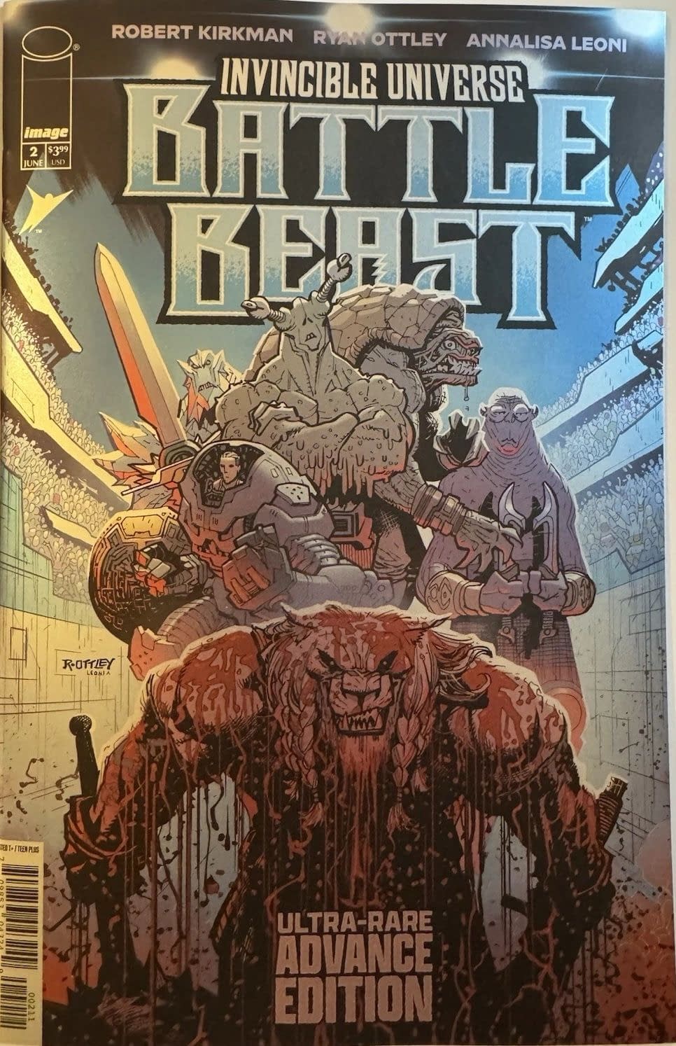 Invincible Universe Battle Beast #2 Blind Bag Ultra-Rare Advance Edition Foil Cover