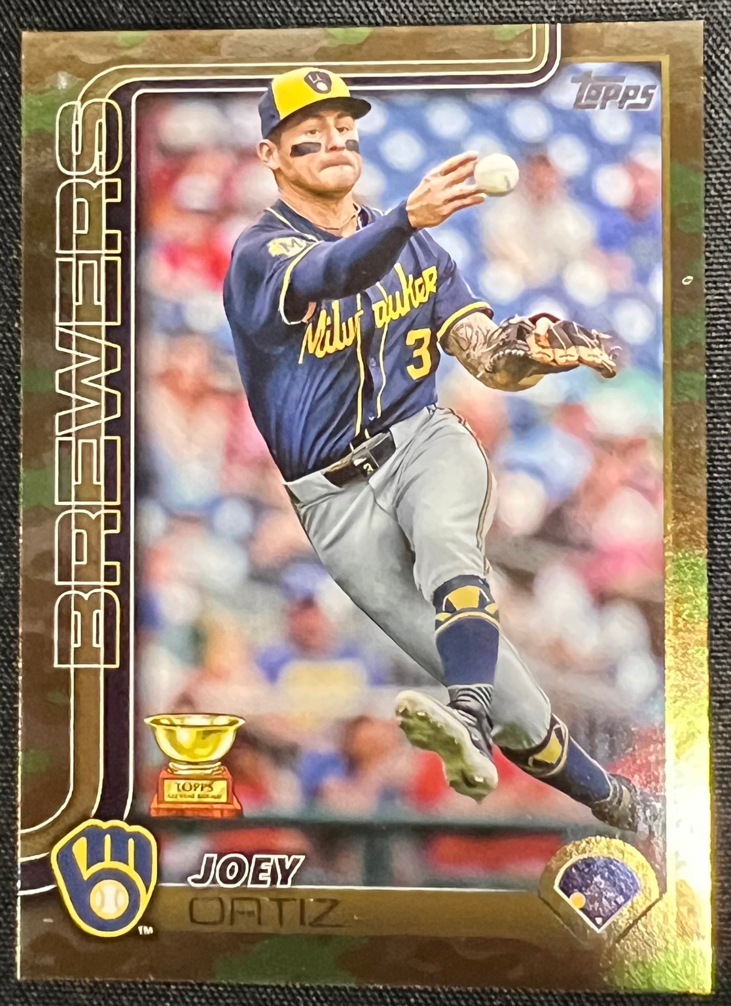 Baseball Joey Ortiz #165 Numbered 08/25 (Topps Series One)
