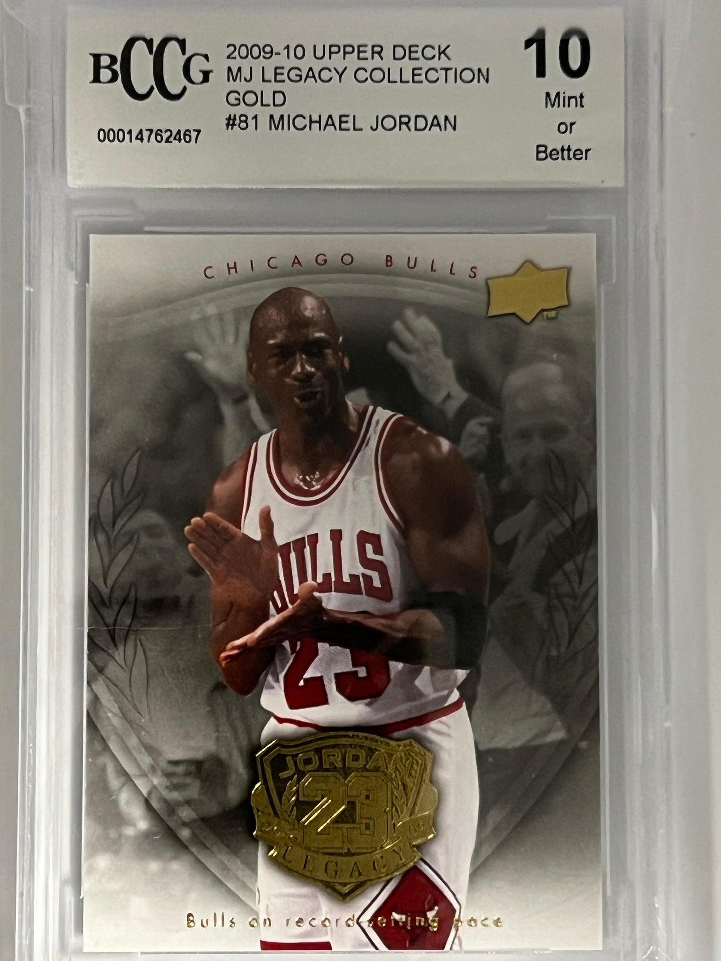 Basketball Michael Jordan #81 (MJ Legacy collection) Graded 10