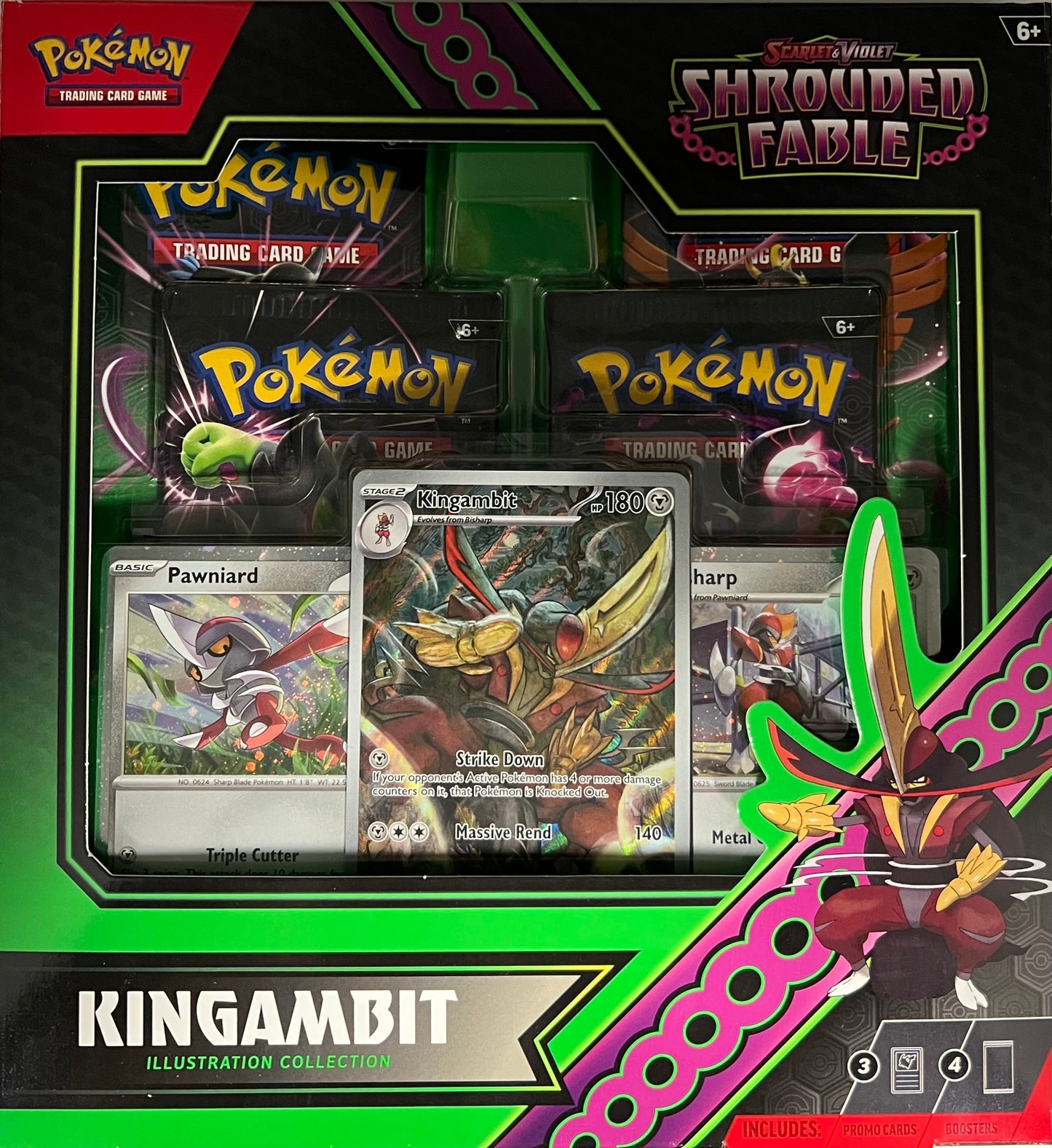 Pokémon Scarlet and Violet Shrouded Fable Kingambit Illustration Collection