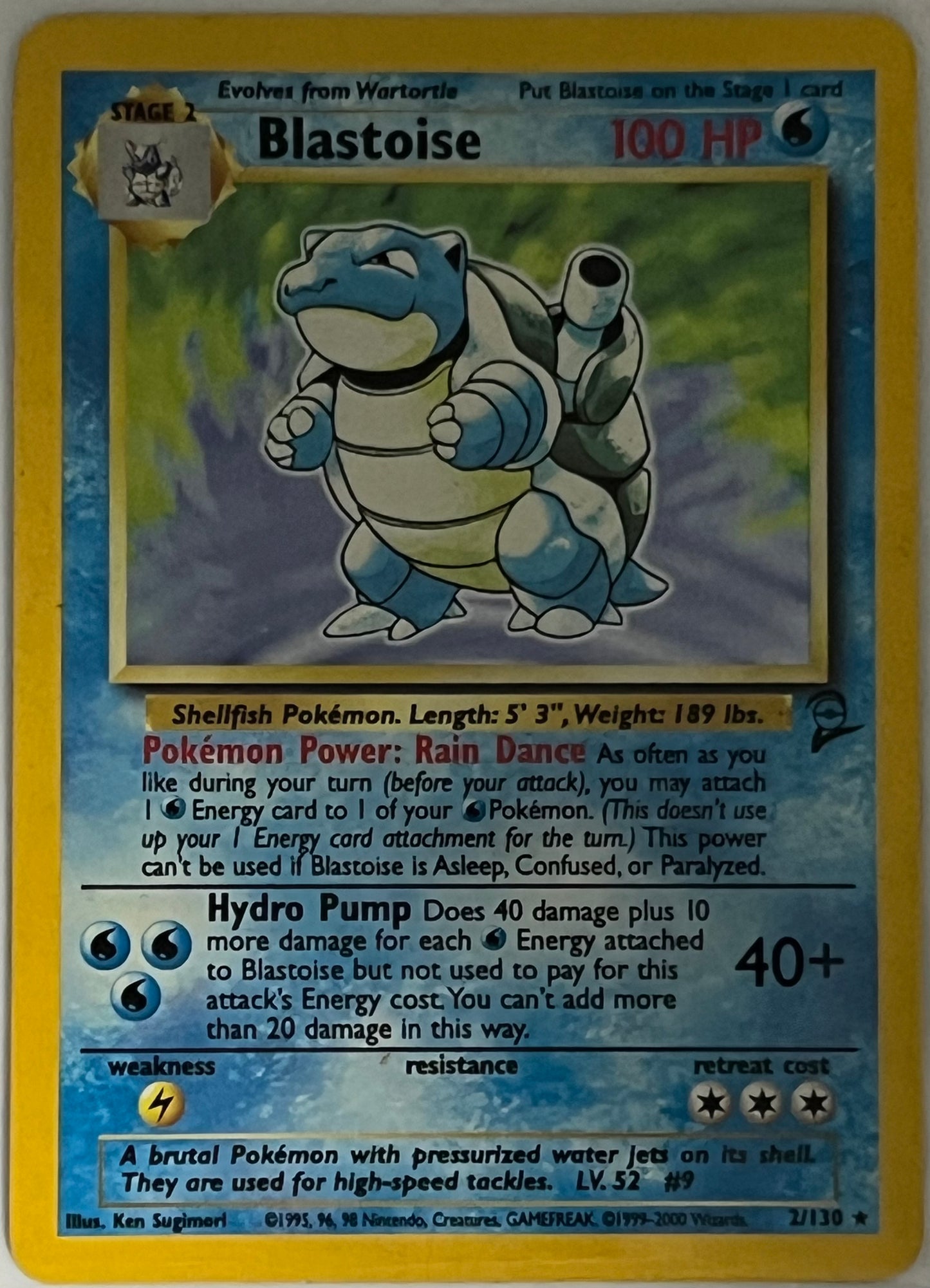Pokémon Blastoise #2/130 (Base Set)