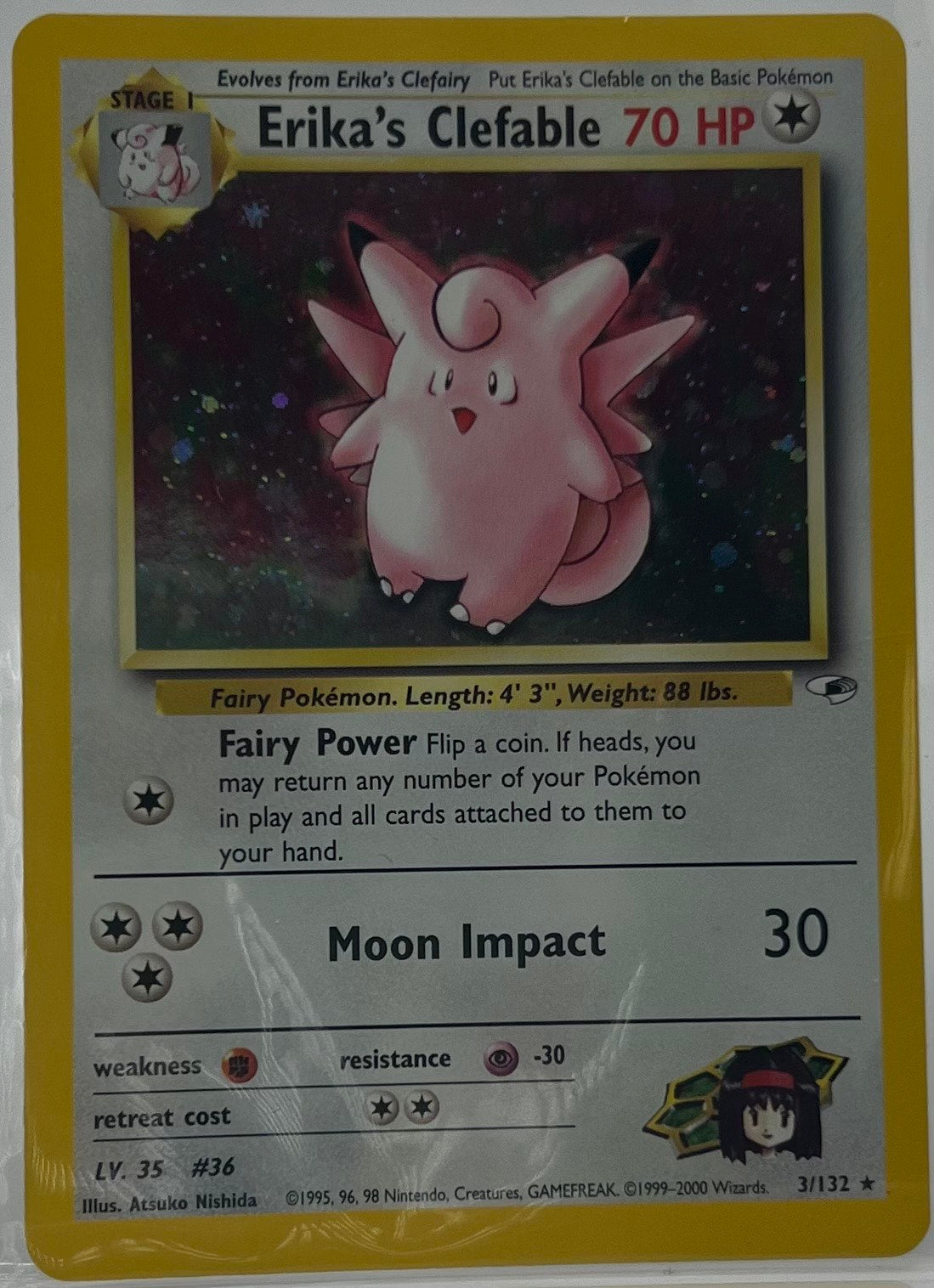 Erika's Clefable Holo #31/32 (Gym Heroes Set)