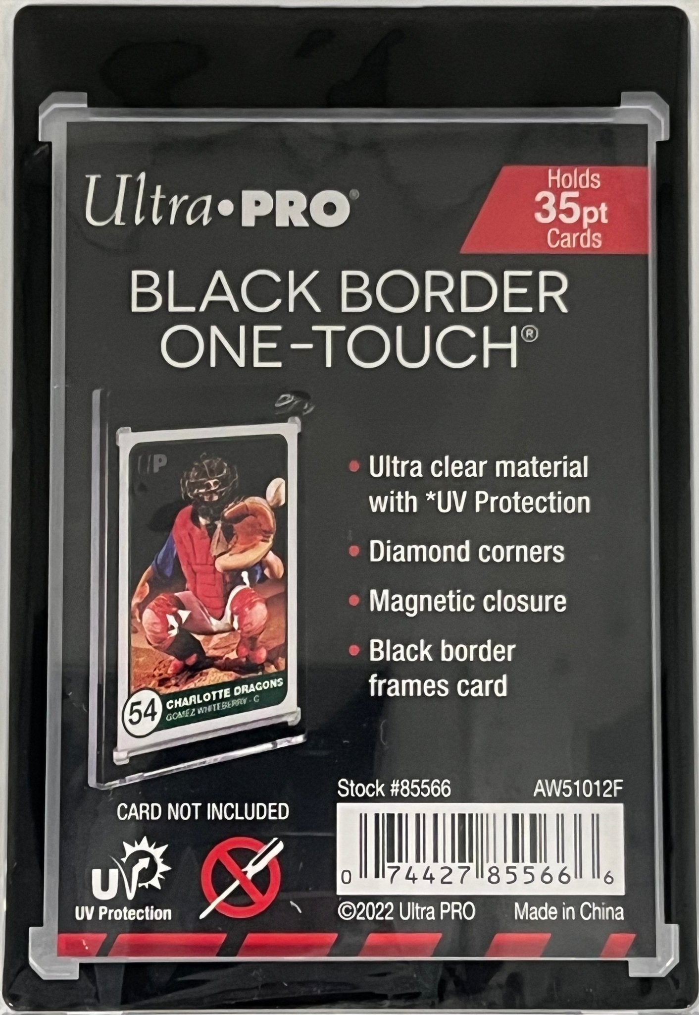 Card Supplies - Ultra Pro Black Border One Touch Magnetic Case - Fan - Tastic Cards & Comics - UltraPro