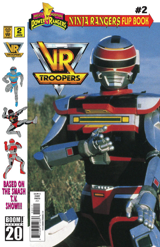 Comics - Vr Troopers/Power Rangers Flipbook Facsimile Edition 2 A Main (Dressed, Ferry/Photo) - Fan - Tastic Cards & Comics - Boom! Studios