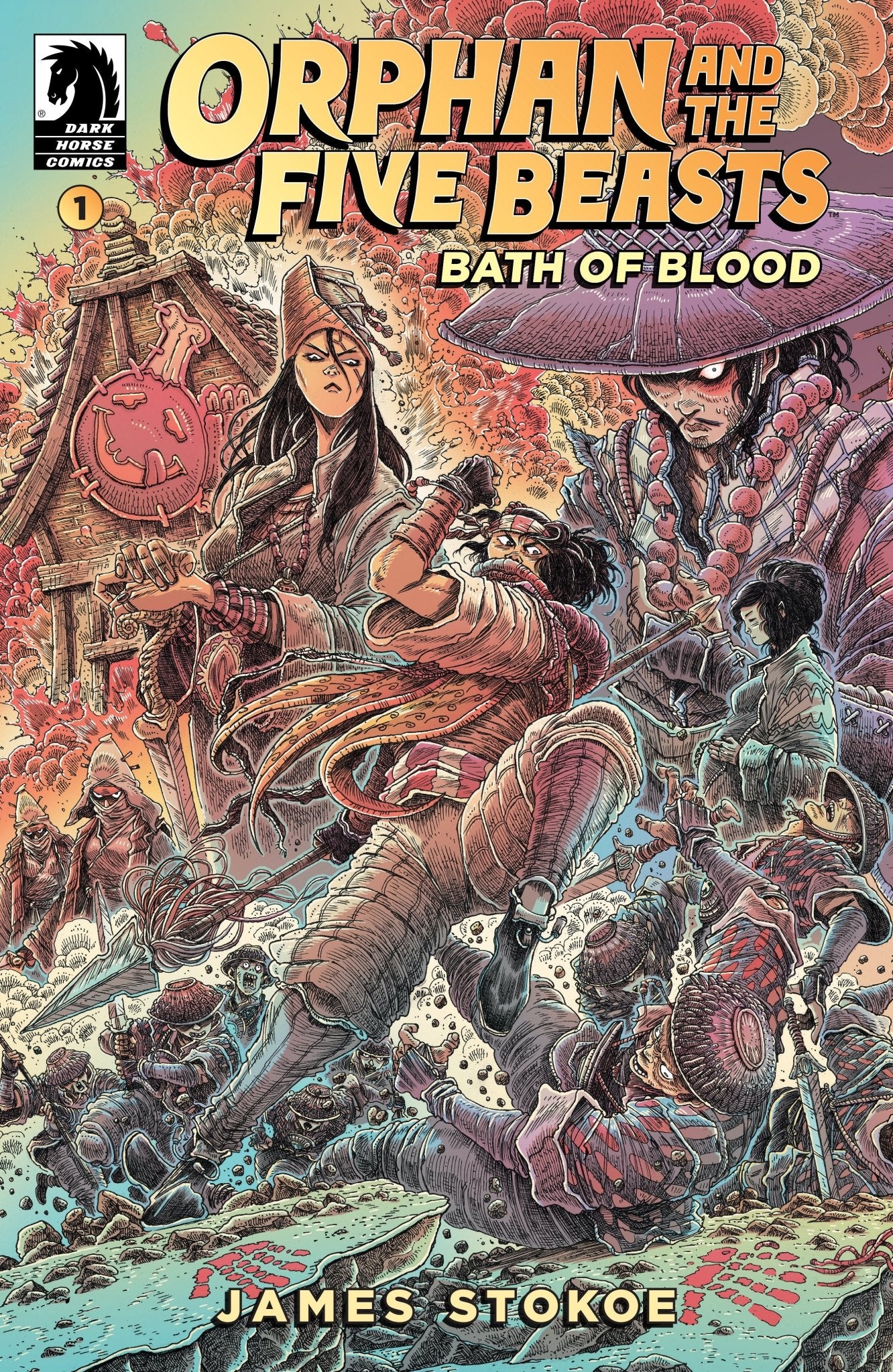 Comics - Orphan And The Five Beasts: Bath Of Blood 1 (Cover A) (James Stokoe) - Fan - Tastic Cards & Comics - Dark Horse