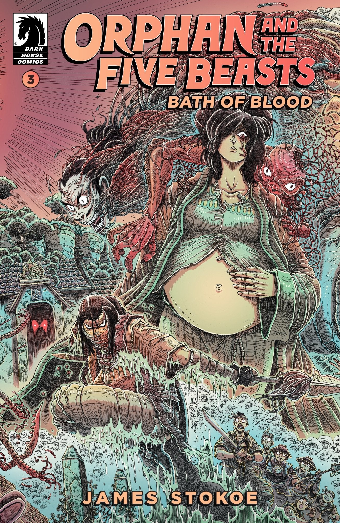 Comics - Orphan And The Five Beasts: Bath Of Blood 3 (Cover A) (James Stokoe) - Fan - Tastic Cards & Comics - Dark Horse