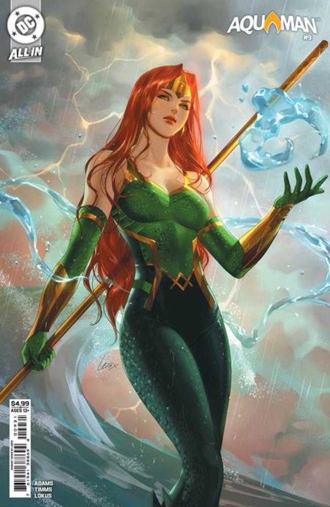 Comics - Aquaman 9 Cover C Lesley Leirix Li Card Stock Variant - Fan - Tastic Cards & Comics - DC Comics
