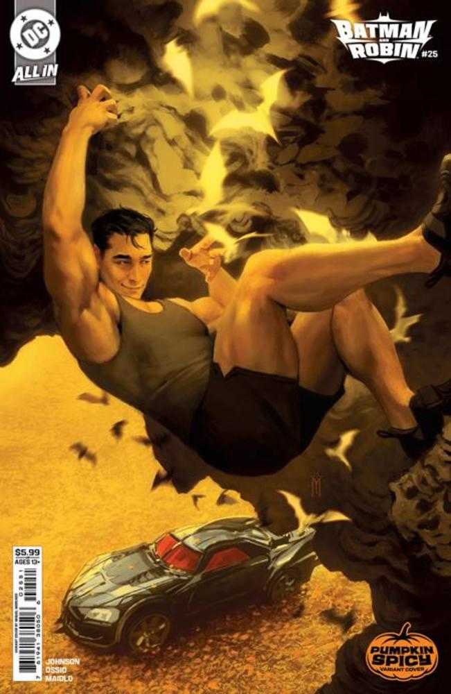 Comics - Batman And Robin 25 Cover D Miguel Mercado Pumpkin Spicy Card Stock Variant - Fan - Tastic Cards & Comics - DC Comics