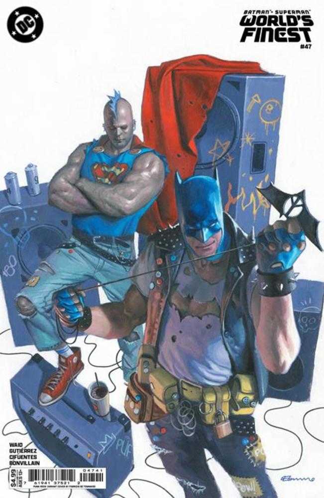 Comics - Batman Superman Worlds Finest 47 Cover E Fabrizio De Tommaso Punk Rock Card Stock Variant - Fan-Tastic Cards & Comics - DC Comics