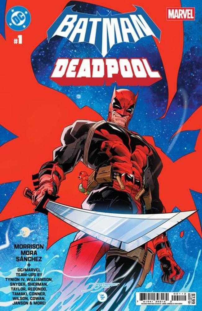 Comics - DC Marvel Batman Deadpool 1 (One Shot) 2nd Print Cover A Jorge Jimenez & Dan Mora - Fan-Tastic Cards & Comics - DC Comics