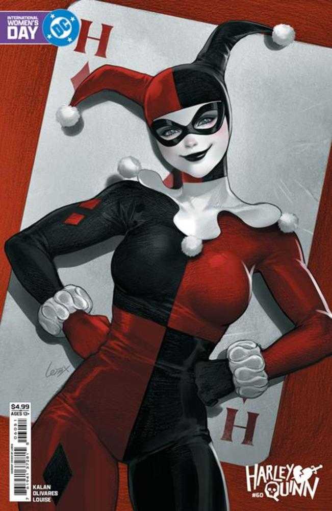 Comics - Harley Quinn 60 Cover E Lesley Leirix Li International Women’s Day Card Stock Variant - Fan-Tastic Cards & Comics - DC Comics