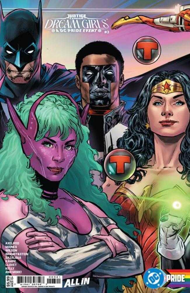 Comics - Justice League Dream Girls A DC Pride Event 3 (Of 4) Cover B Phil Jimenez Connecting Card Stock Variant - Fan-Tastic Cards & Comics - DC Comics