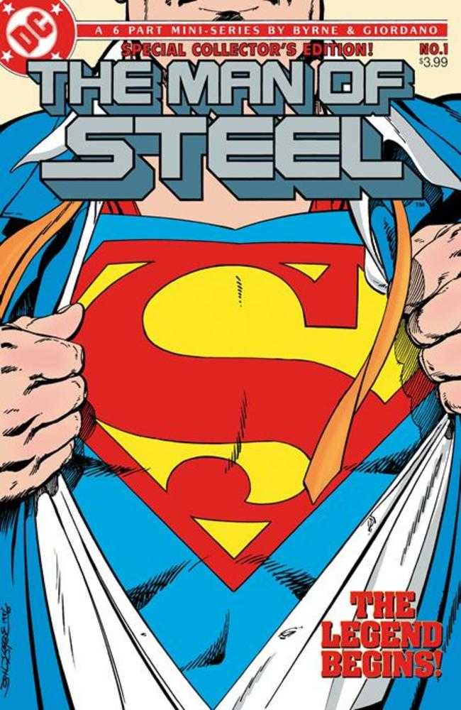 Comics - Man Of Steel 1 Facsimile Edition Cover A John Byrne - Fan-Tastic Cards & Comics - DC Comics