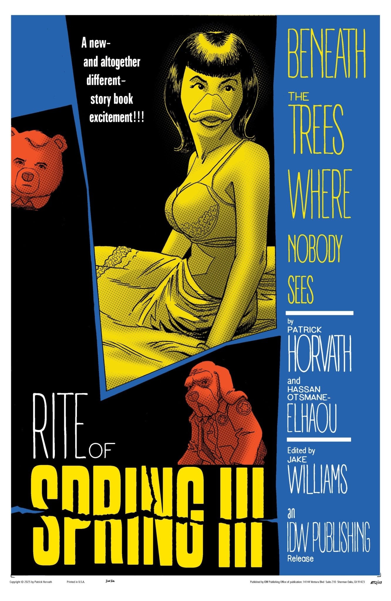 Comics - Beneath The Trees Where Nobody Sees: Rite Of Spring 3 Variant B (Fleecs Movie Homage Cover) - Fan - Tastic Cards & Comics - IDW Publishing
