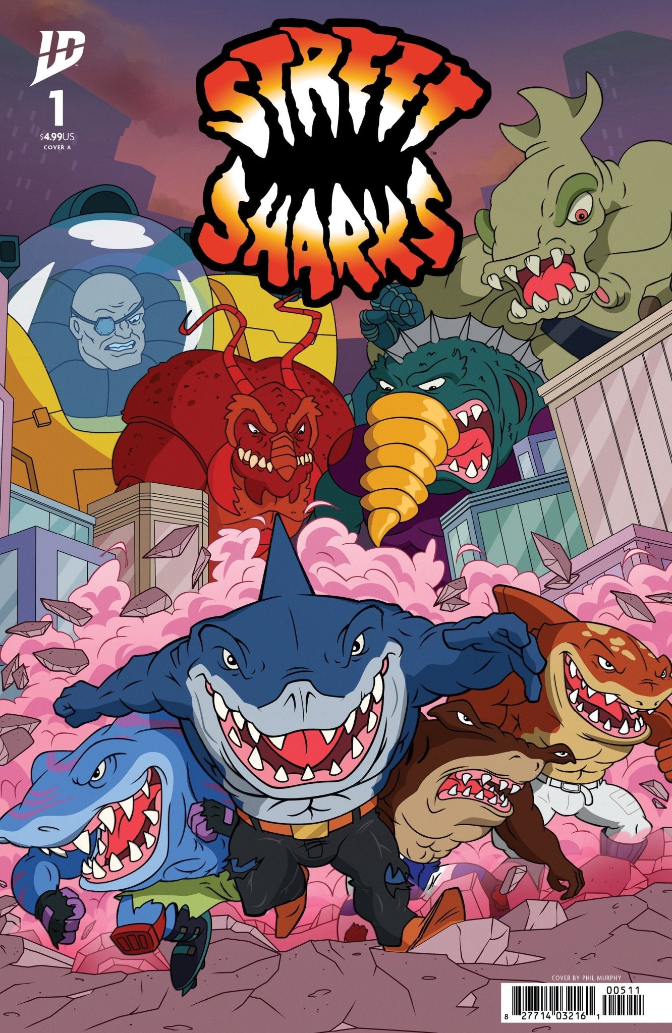 Comics - Street Sharks 1 Cover A (Murphy) - Fan - Tastic Cards & Comics - IDW Publishing