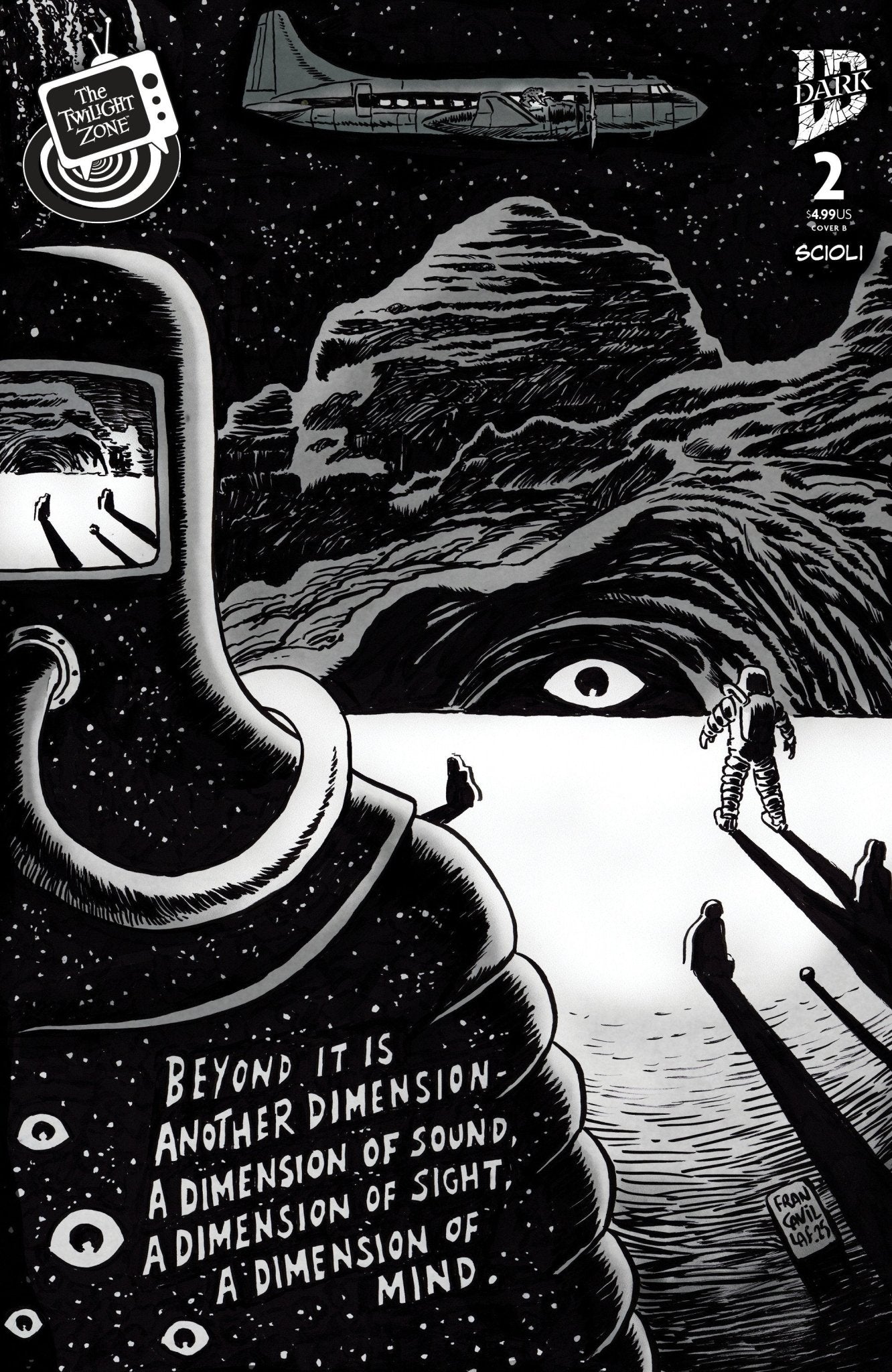 Comics - The Twilight Zone 2 Variant B (Francavilla Connecting Cover) - Fan - Tastic Cards & Comics - IDW Publishing