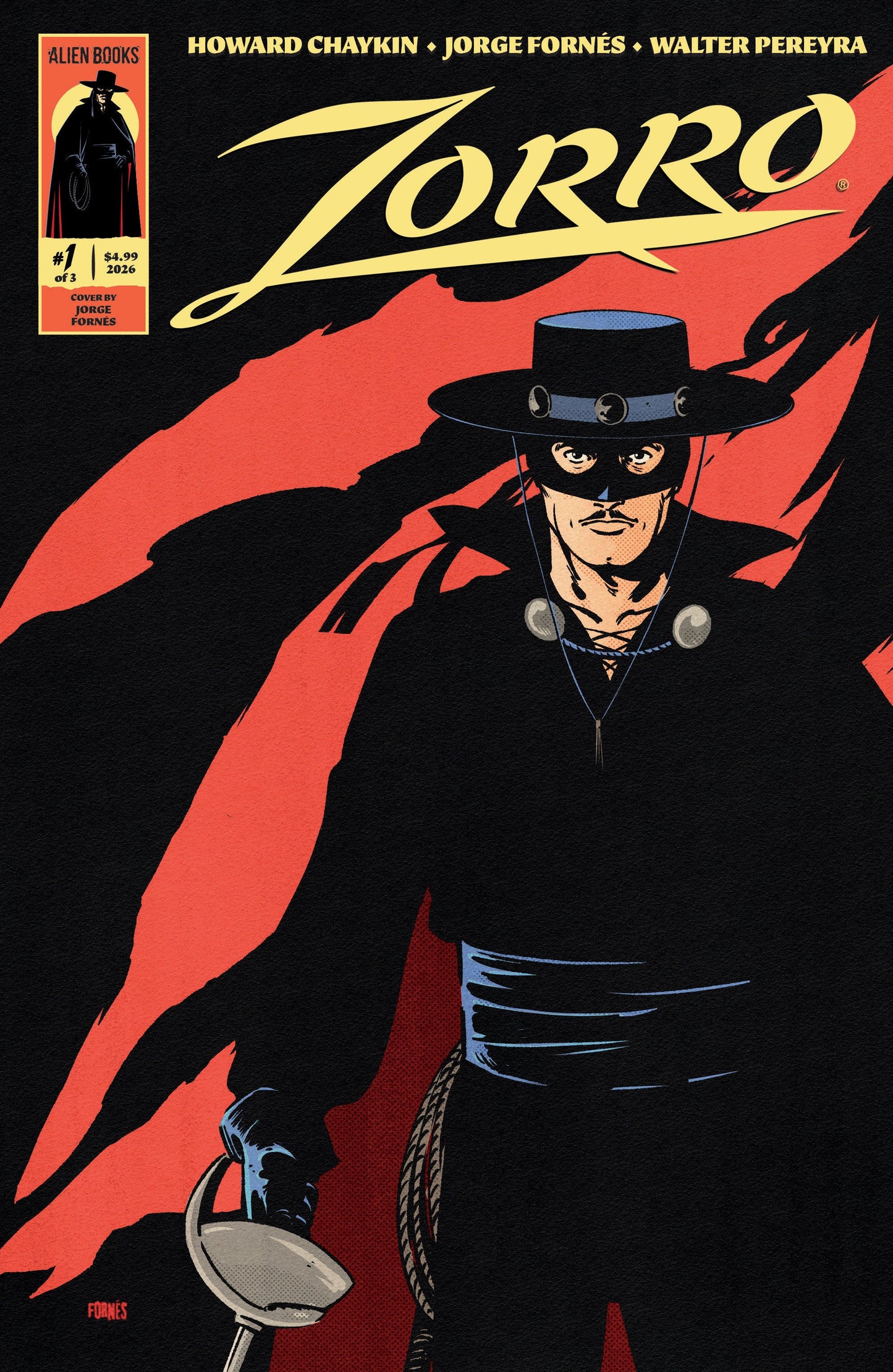 Comics - Zorro 1 Cover A (Fornés) - Fan-Tastic Cards & Comics - IDW Publishing