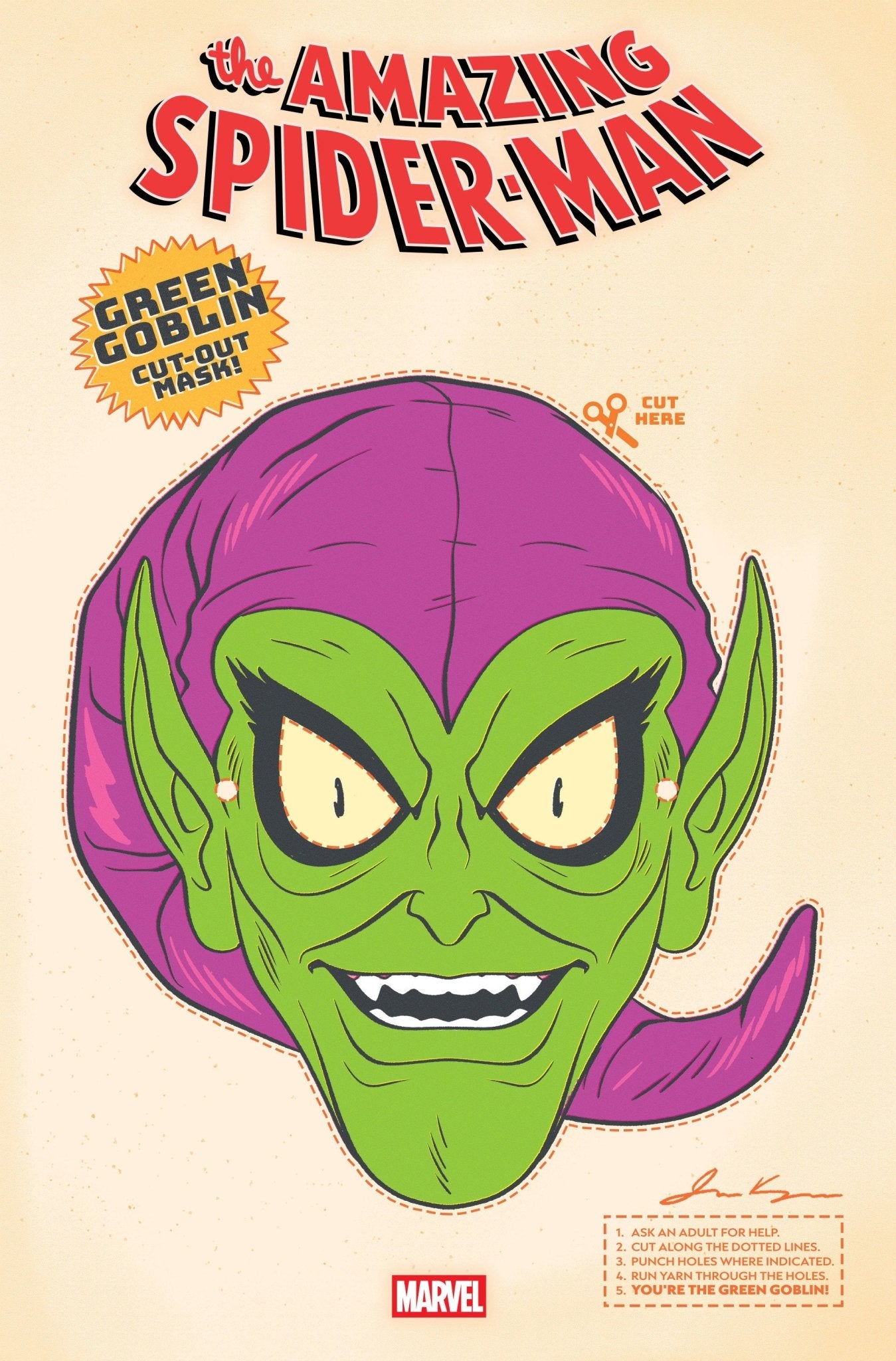 Comics - Amazing Spider Man 12 Retro Halloween Mask Variant - Fan - Tastic Cards & Comics - Marvel Comics