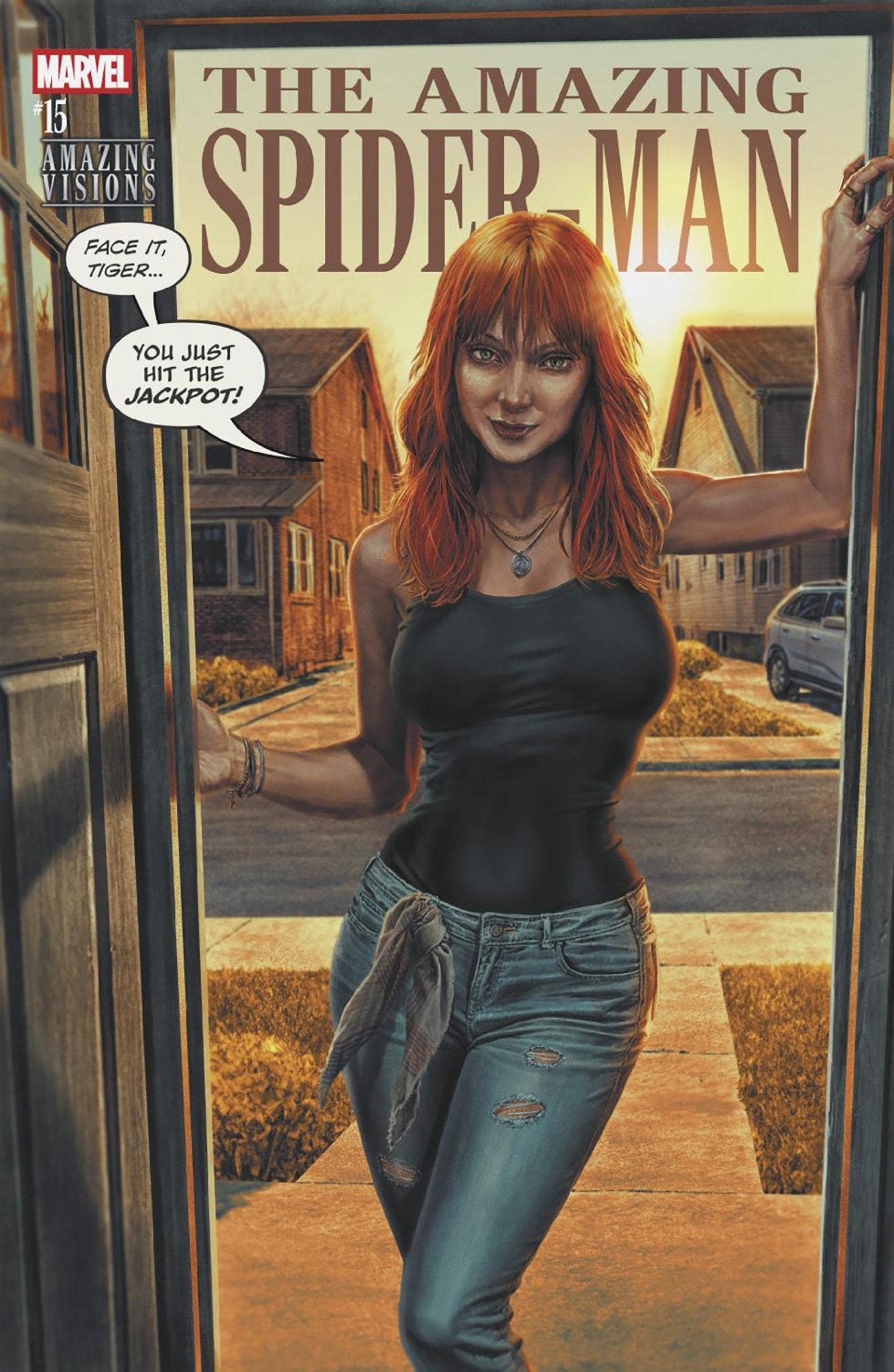 Comics - Amazing Spider-Man 15 Lee Bermejo Amazing Visions Variant - Fan-Tastic Cards & Comics - Marvel Comics