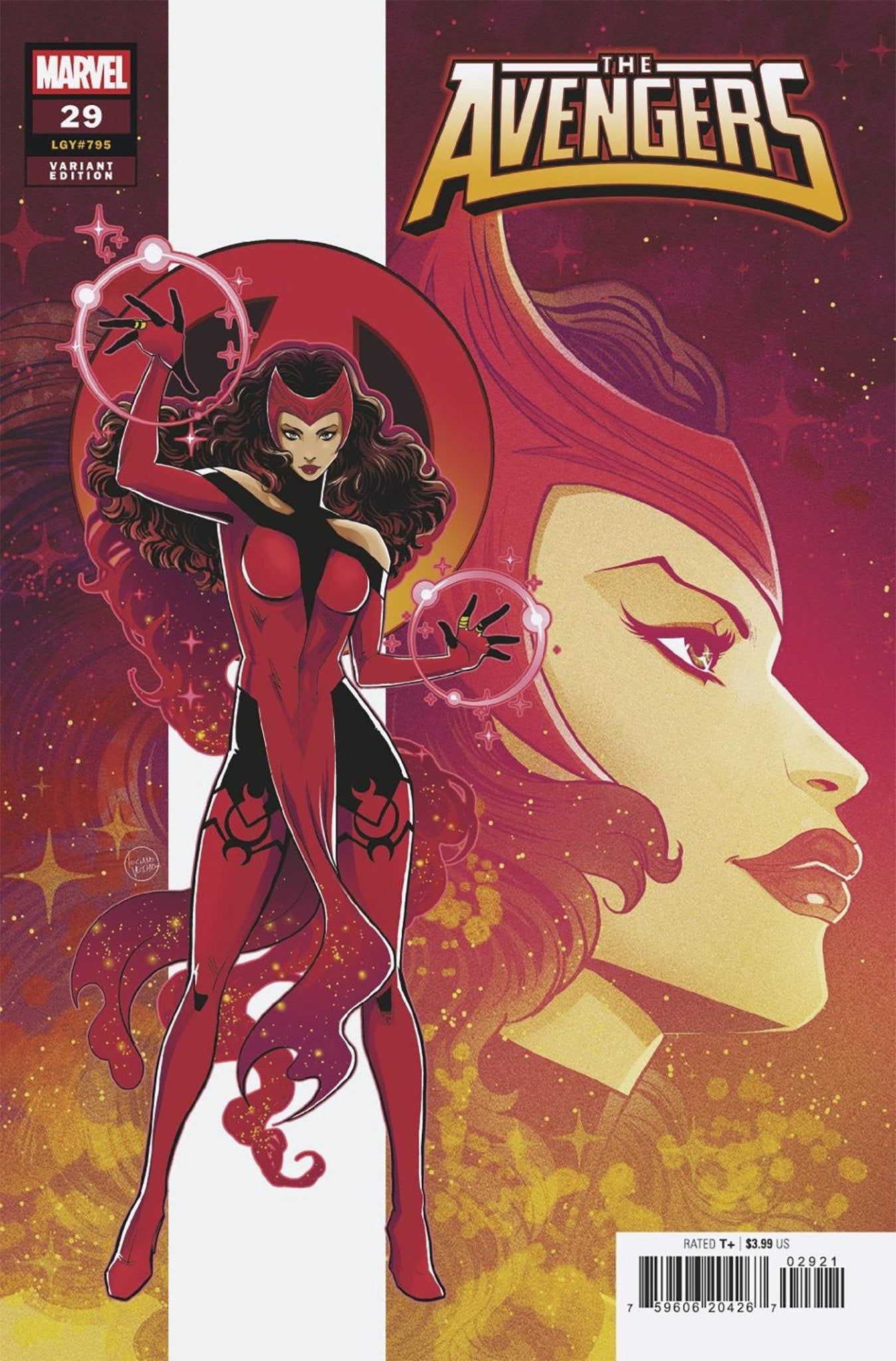 Comics - Avengers 29 Luciano Vecchio Scarlet Witch Variant - Fan - Tastic Cards & Comics - Marvel Comics