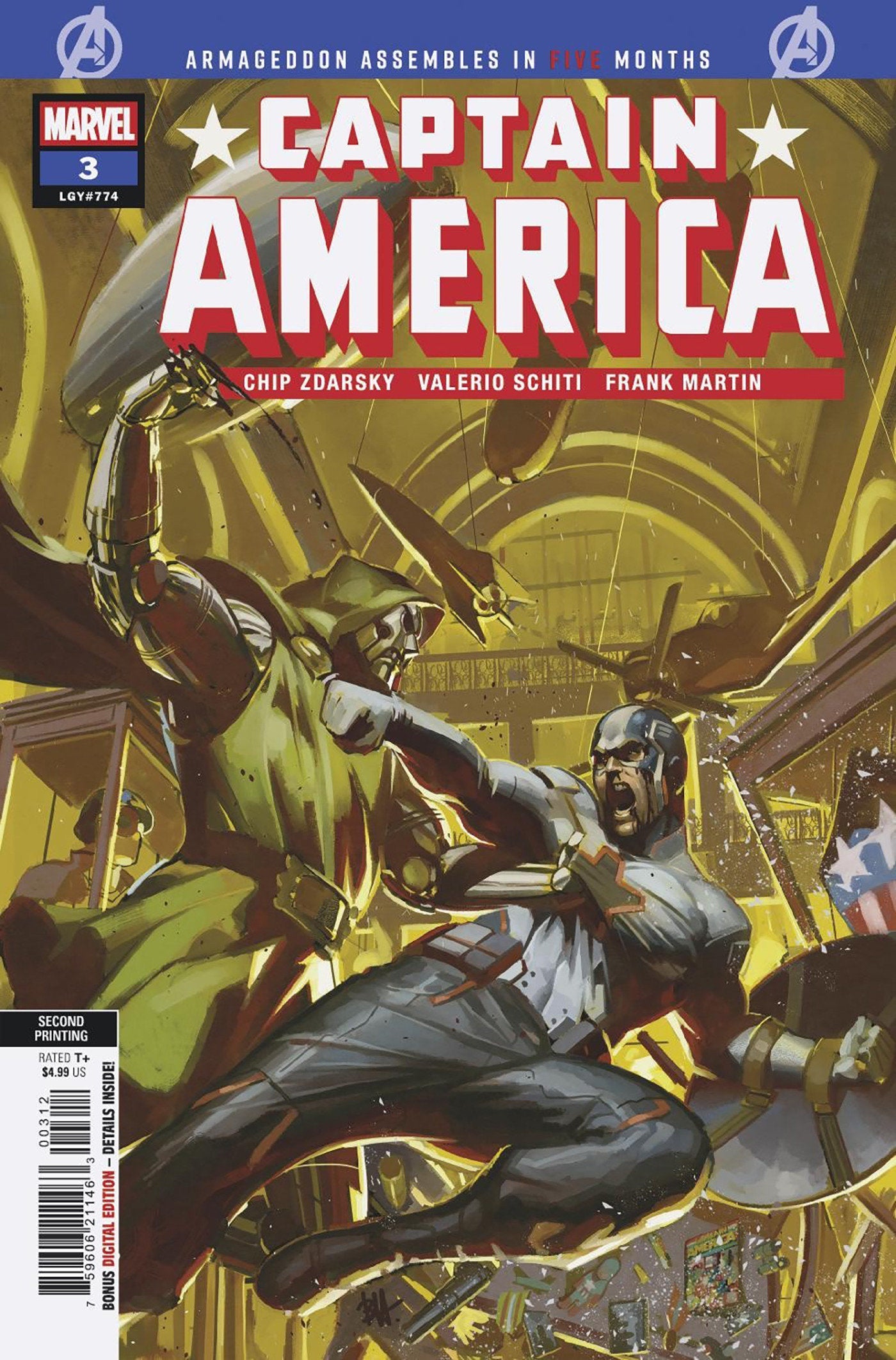 Comics - Captain America 3 Ben Harvey 2nd Printing Variant - Fan-Tastic Cards & Comics - Marvel Comics