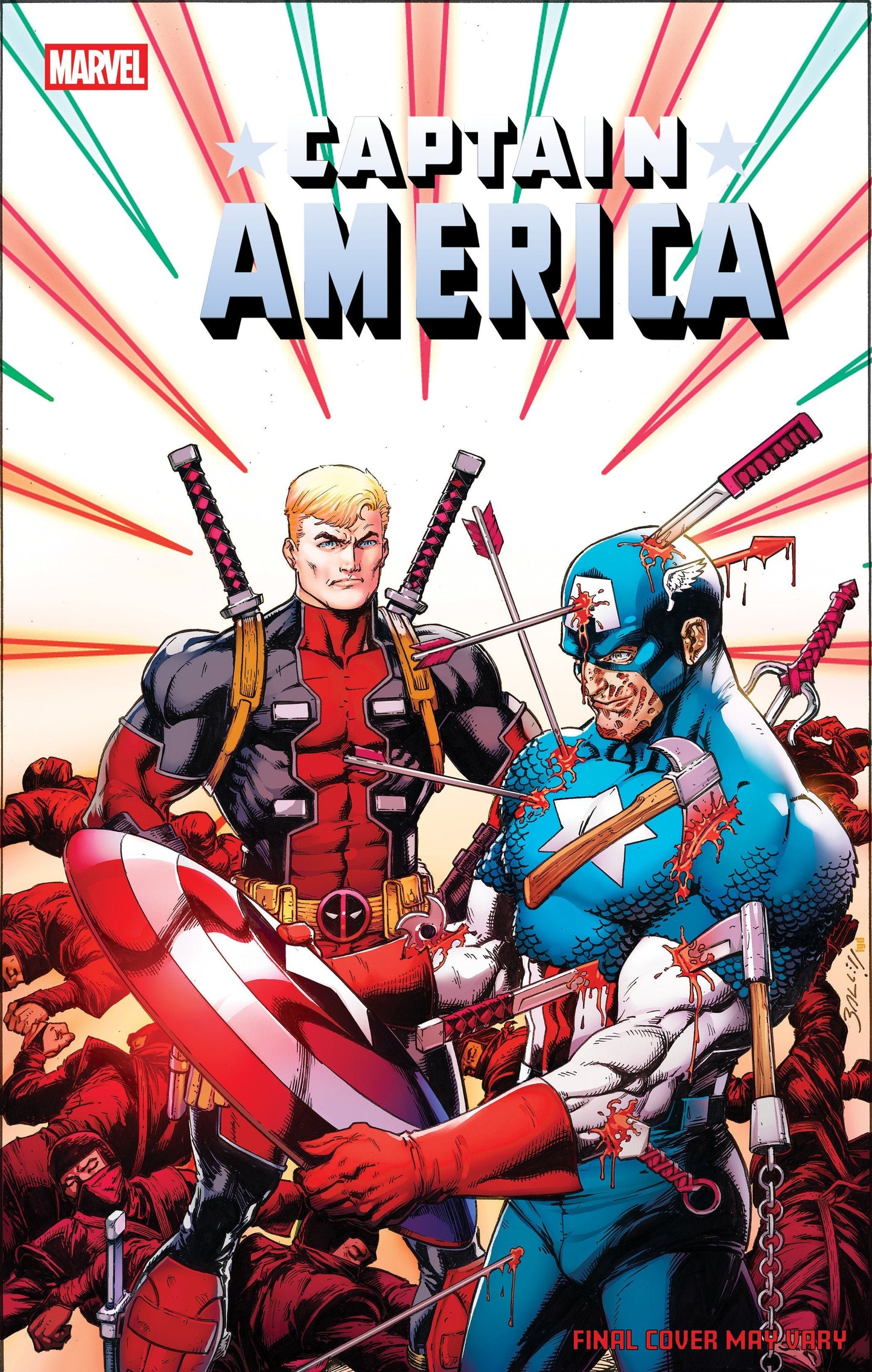 Comics - Captain America 9 Mark Bagley April Pool's Day Variant - Fan-Tastic Cards & Comics - Marvel Comics