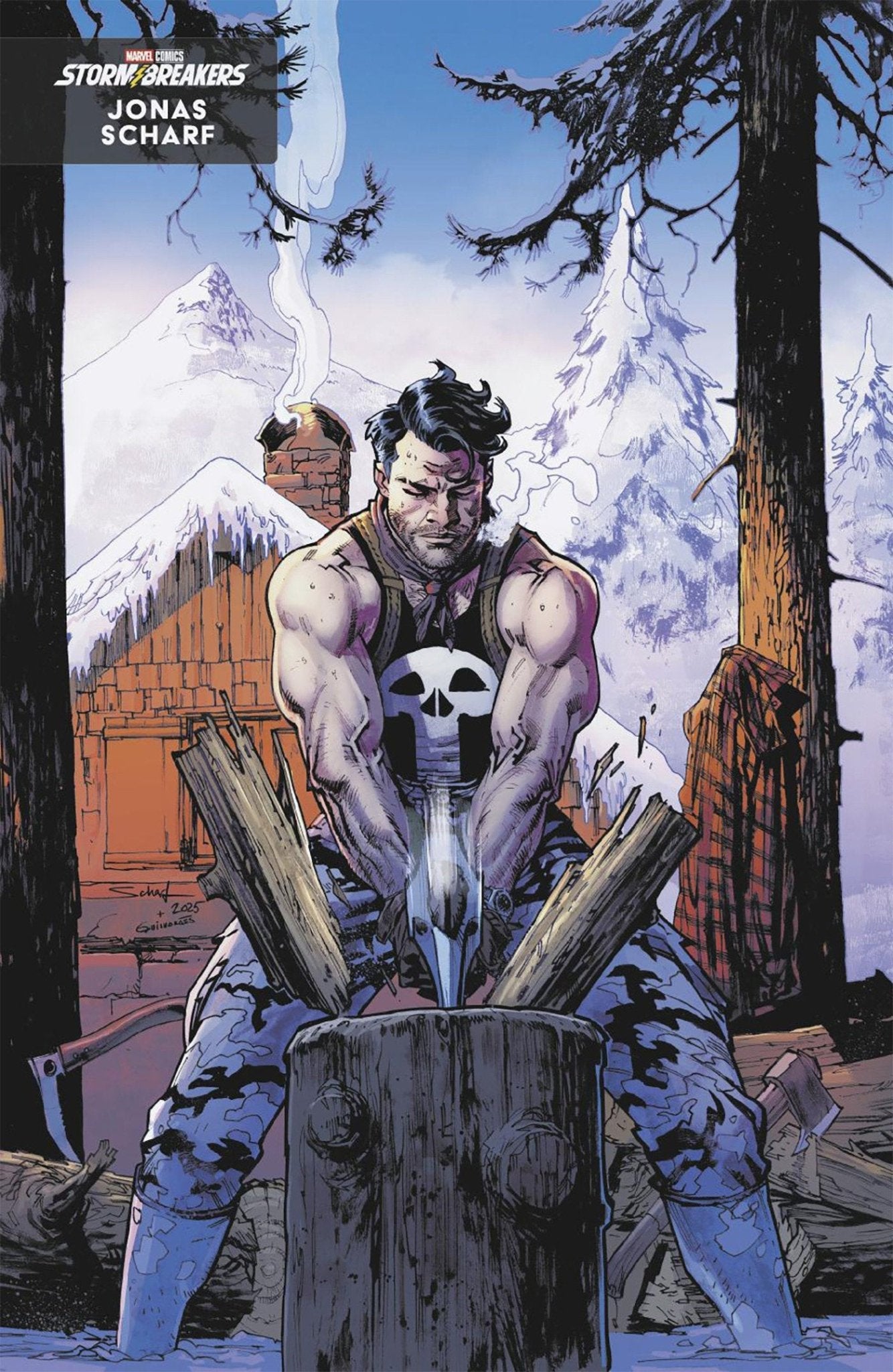 Comics - Daredevil/Punisher: The Devil's Trigger 2 Jonas Scharf Winter Break Variant - Fan-Tastic Cards & Comics - Marvel Comics