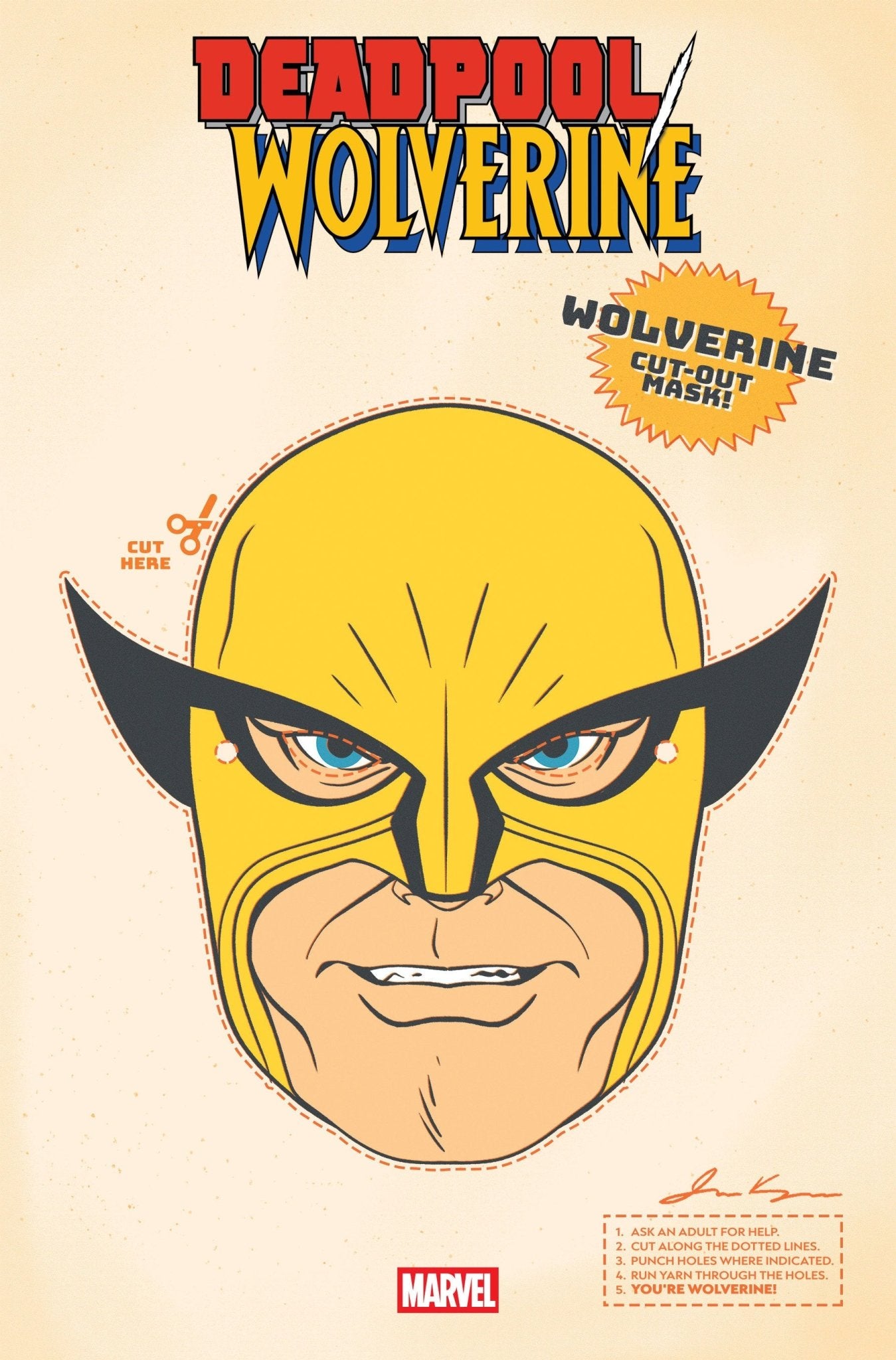 Comics - Deadpool/Wolverine 9 Retro Halloween Mask Variant - Fan - Tastic Cards & Comics - Marvel Comics