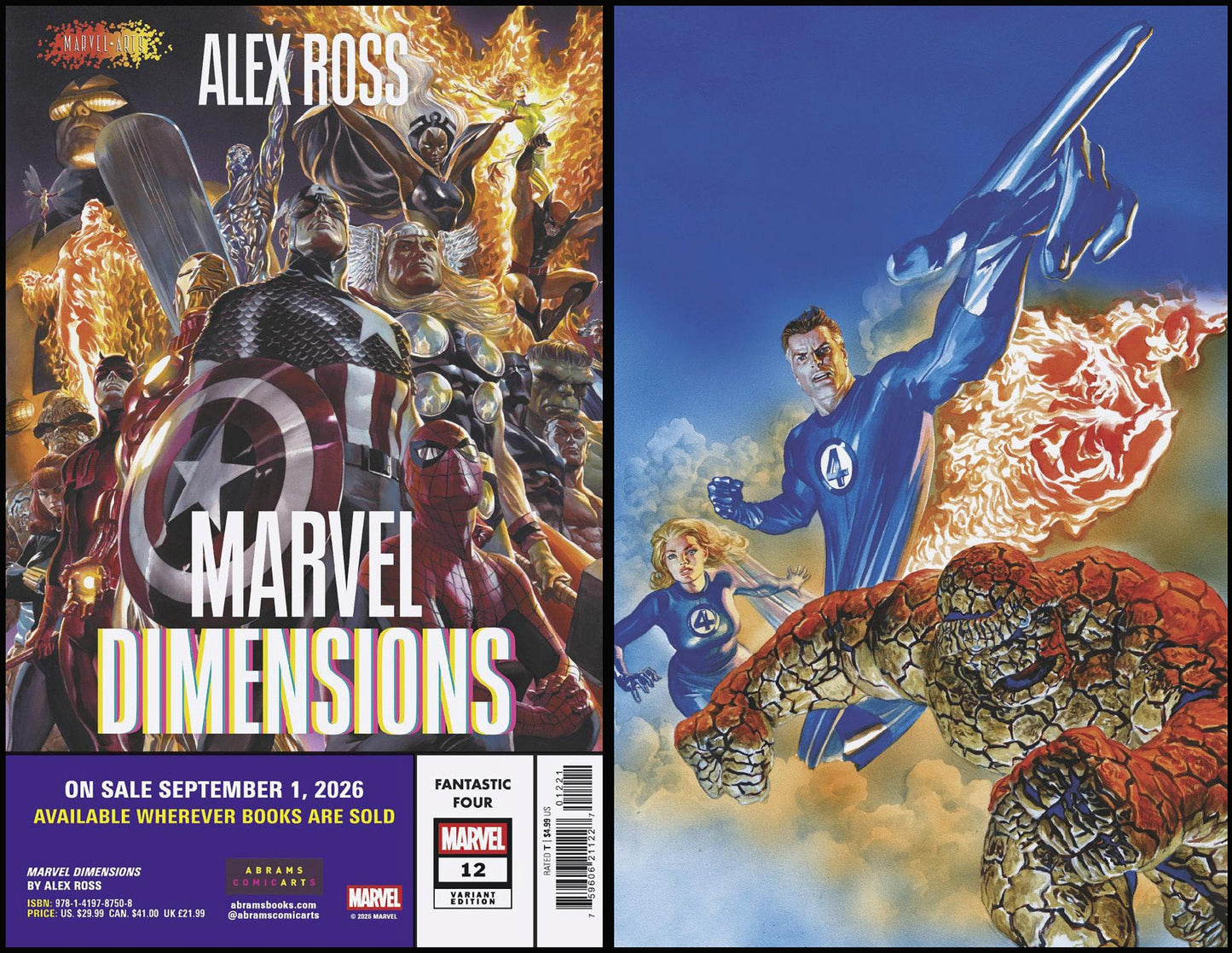 Comics - Fantastic Four 12 Alex Ross Marvel Dimensions Variant - Fan-Tastic Cards & Comics - Marvel Comics