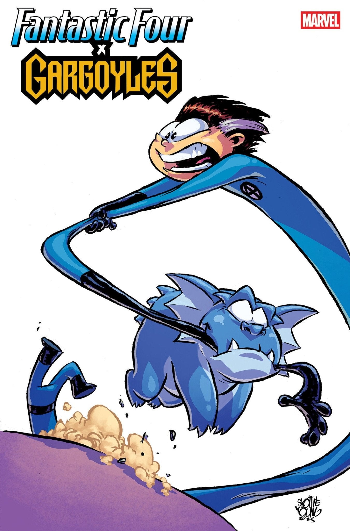 Comics - Fantastic Four/Gargoyles 1 Skottie Young Variant - Fan - Tastic Cards & Comics - Marvel Comics