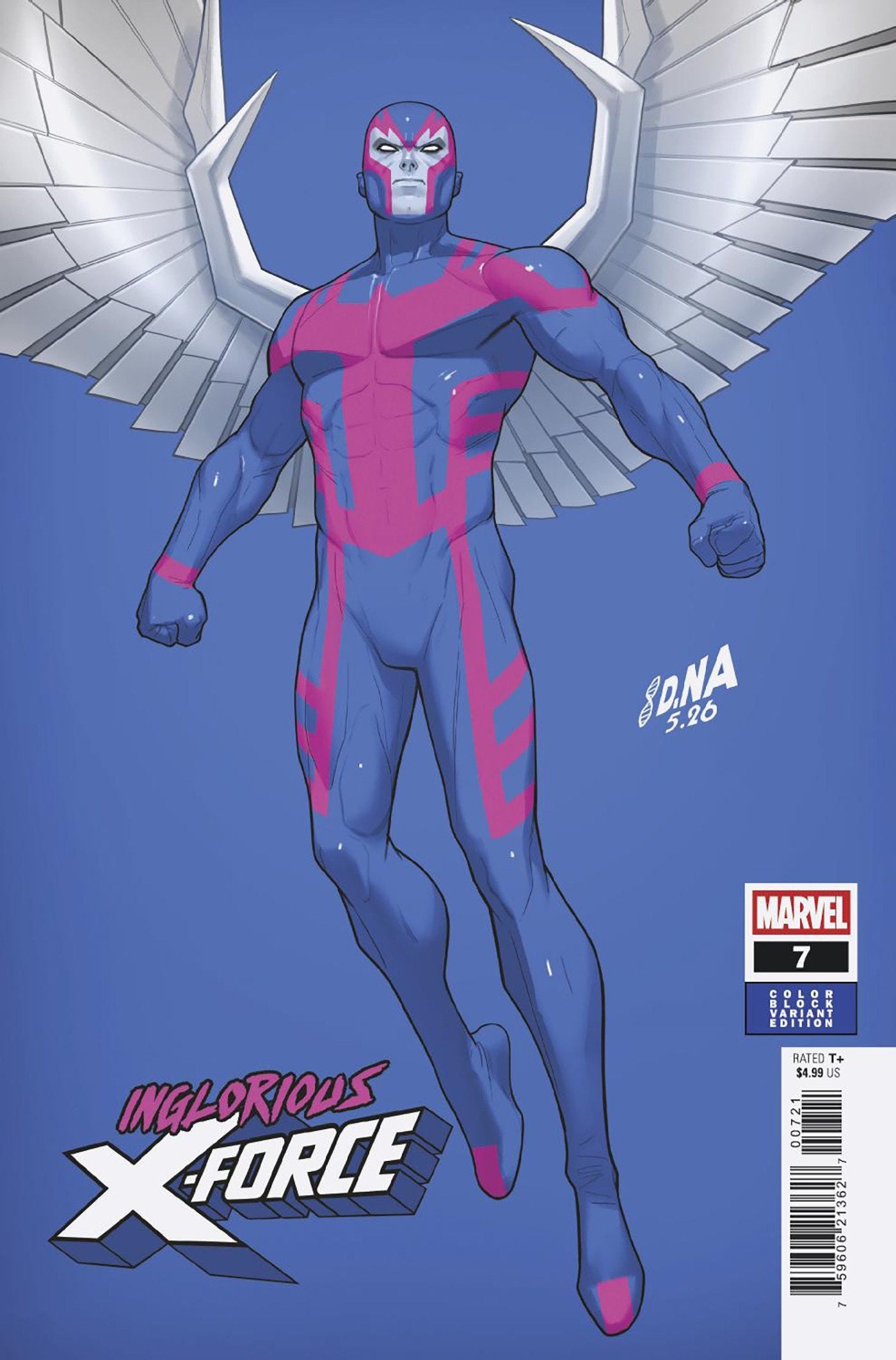 Comics - Inglorious X Force 7 David Nakayama Color Block Blue Variant - Fan-Tastic Cards & Comics - Marvel Comics