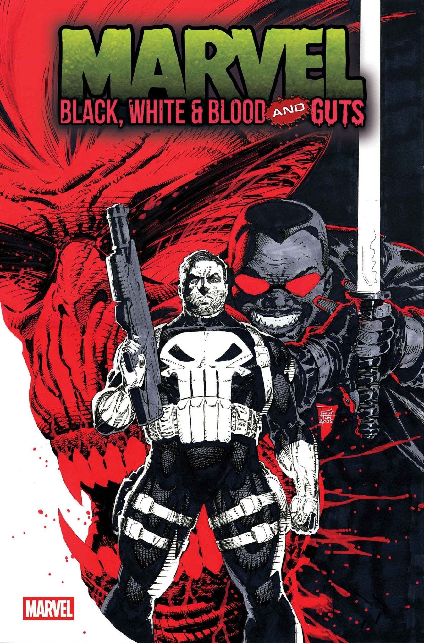 Comics - Marvel: Black, White & Blood And Guts 3 - Fan - Tastic Cards & Comics - Marvel Comics