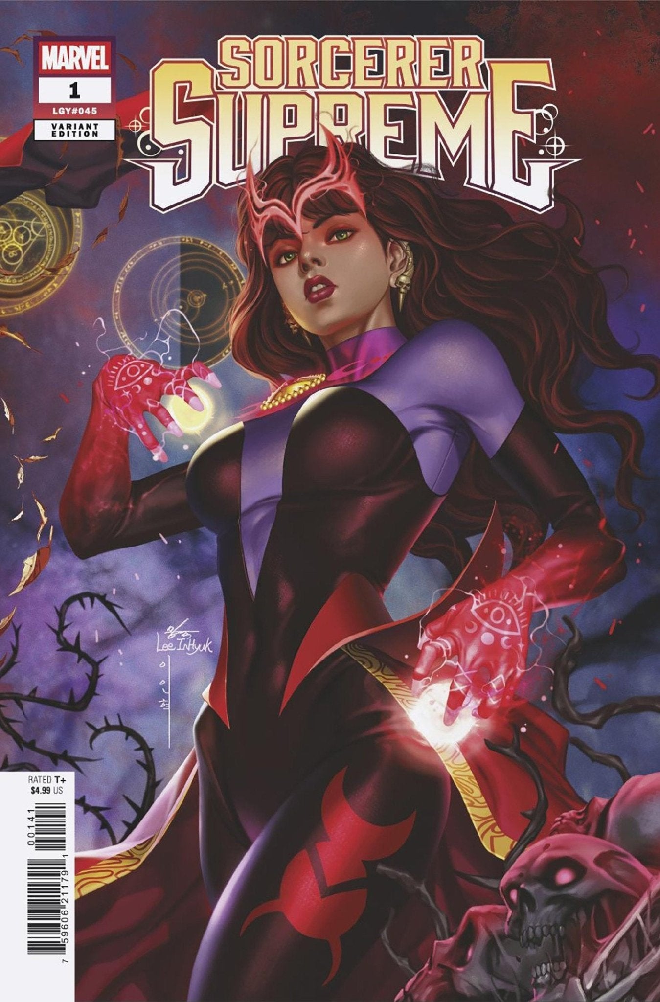 Comics - Sorcerer Supreme 1 Inhyuk Lee 3 Part Connecting Magic Variant C - Fan-Tastic Cards & Comics - Marvel Comics