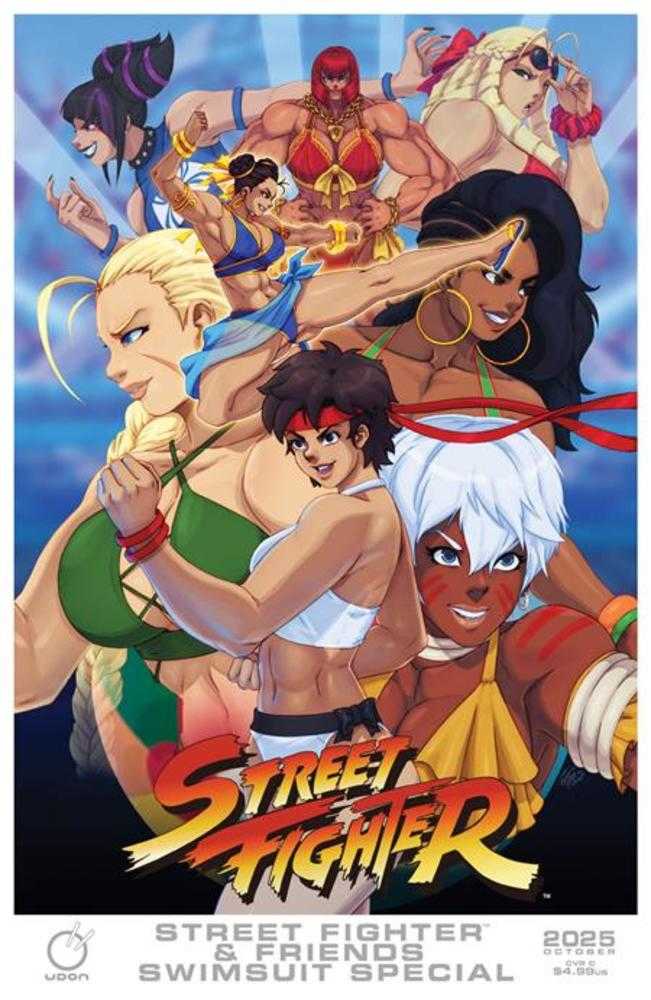 Comics - 2025 Street Fighter & Friends Swimsuit Special 1 (One Shot) Cover C Tovio Rogers Variant - Fan - Tastic Cards & Comics - Udon Entertainment