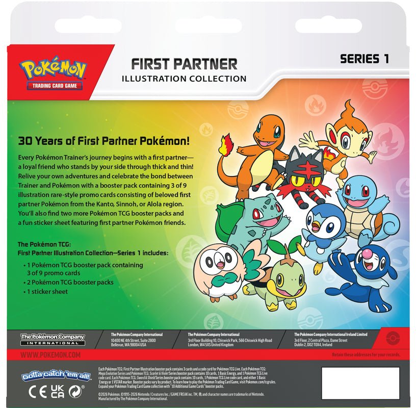 Gaming Cards - Pokemon First Partner Illustration Collection Series 1 - Fan-Tastic Cards & Comics - The Pokémon Company International