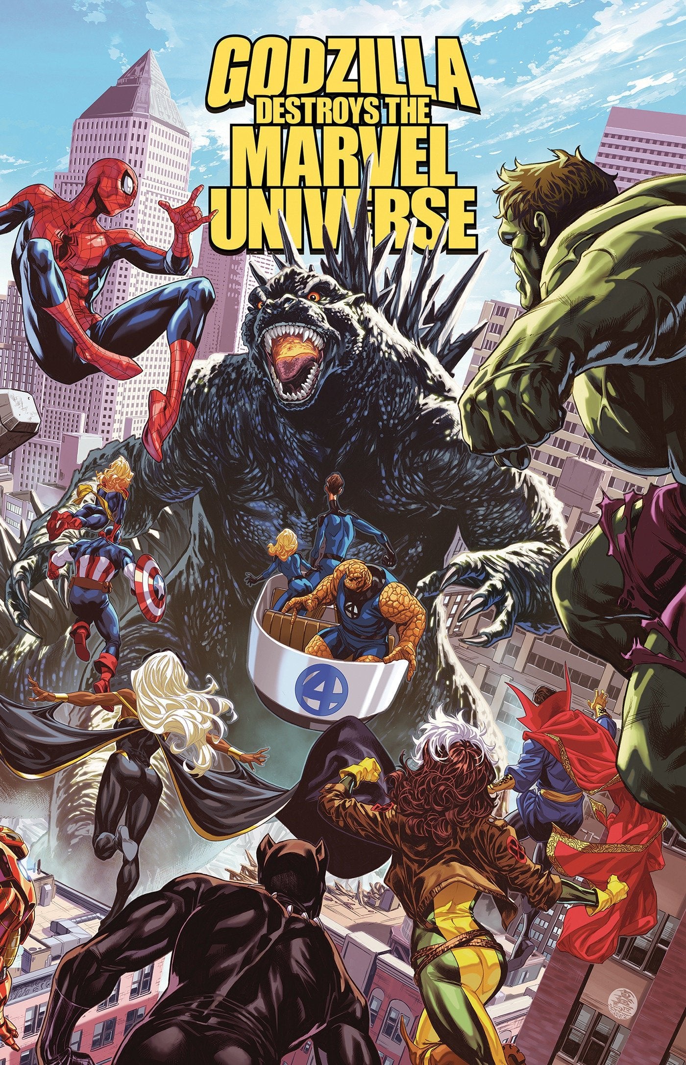 Graphic Novels - Godzilla Destroys The Marvel Universe - Fan-Tastic Cards & Comics - Marvel Comics