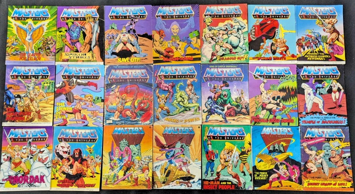 He-Man Masters of the Universe mini comic bundle 1980's 29 issues
