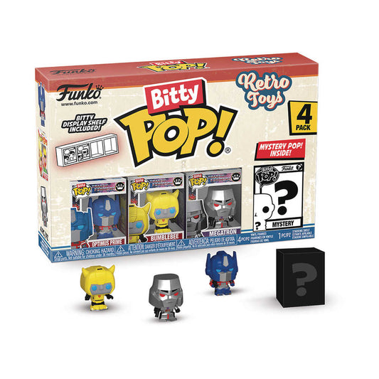 Toys and Models - Bitty Pop Retro Toys Transformers 4pk Figure - Fan - Tastic Cards & Comics - FUNKO