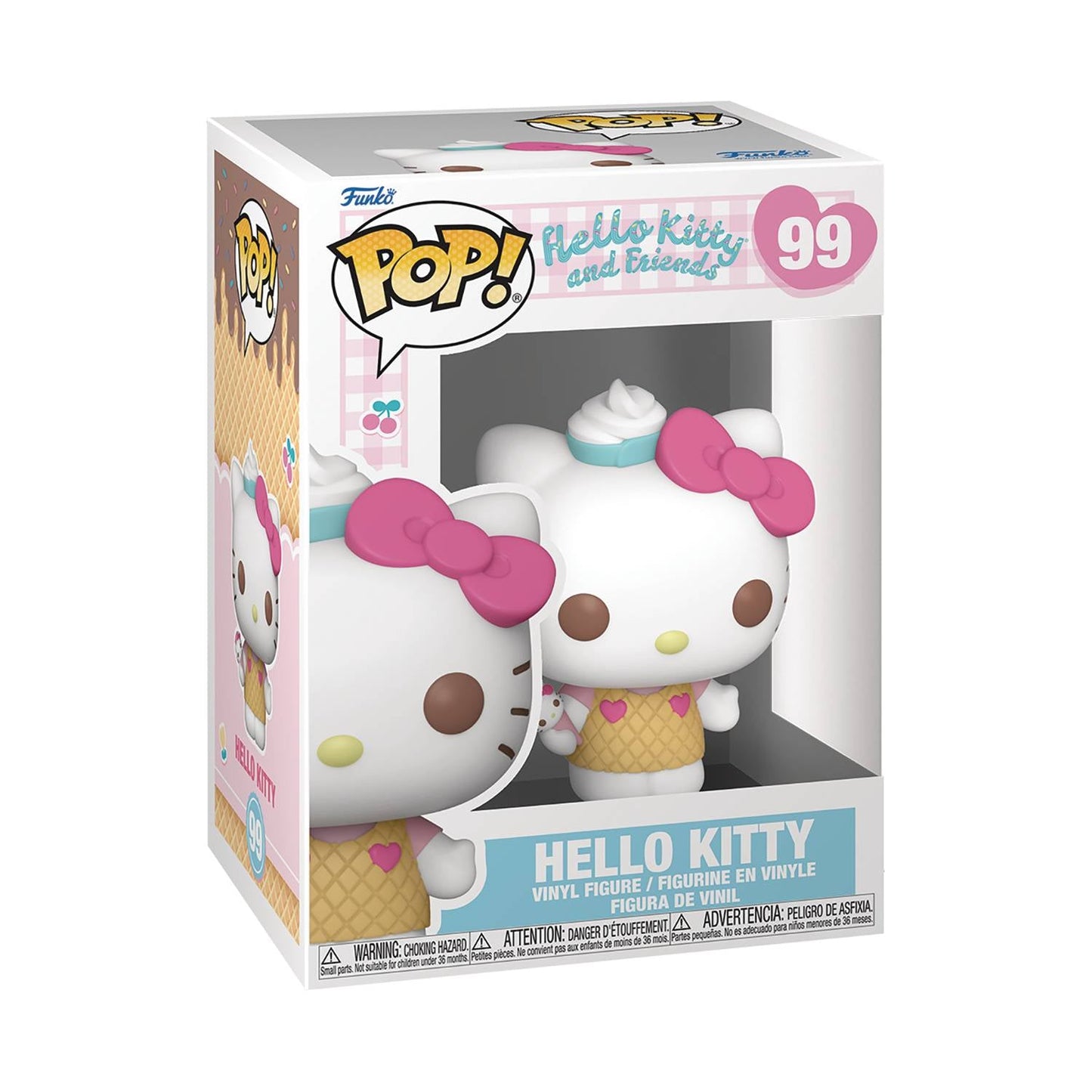 Toys and Models - Pop Sanrio Hello Kitty Ice Cream Hello Kitty Figure - Fan - Tastic Cards & Comics - FUNKO