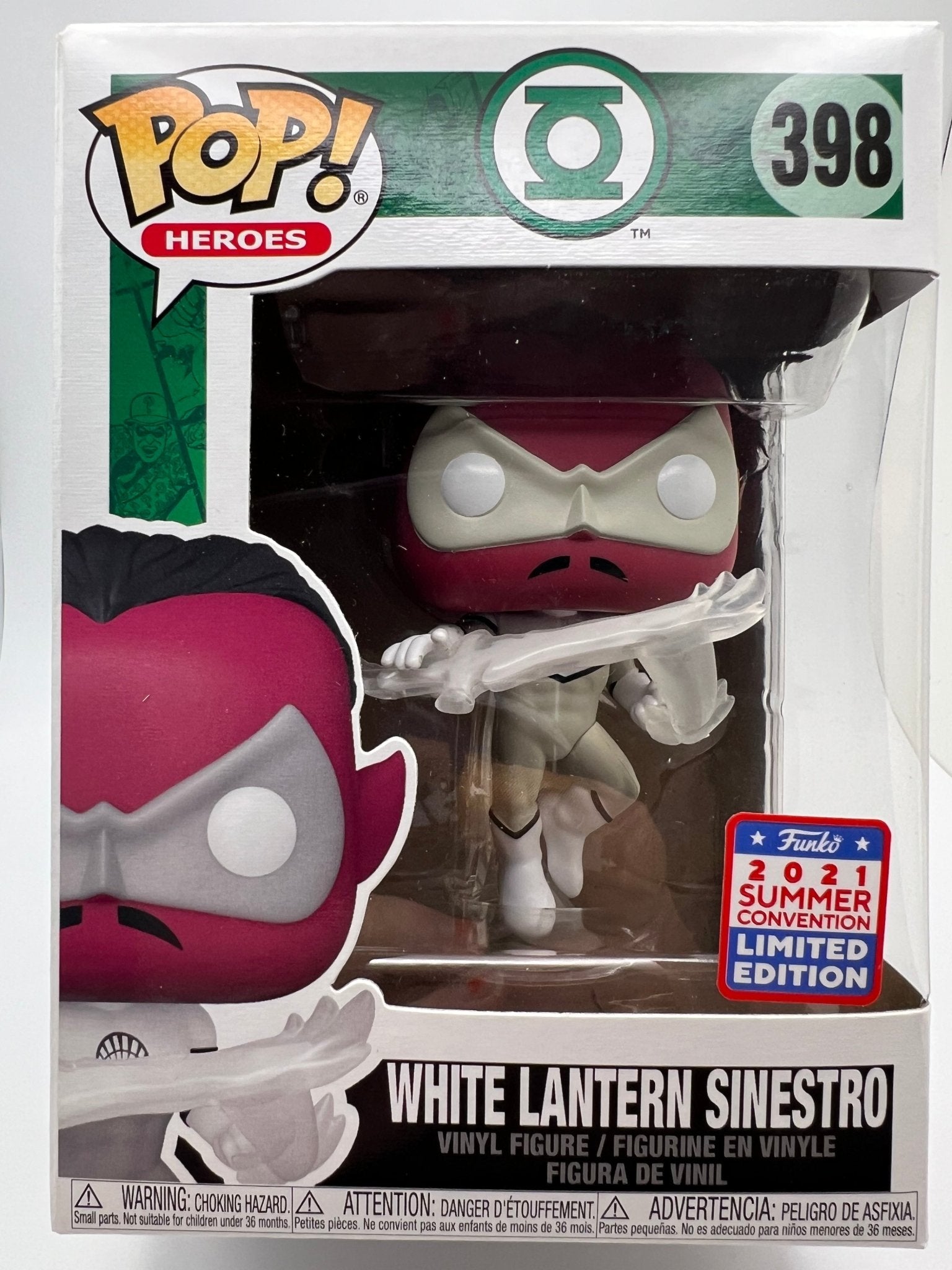 Toys and Models - White Lantern Sinestro Funko Pop 398 - Fan - Tastic Cards & Comics - FUNKO
