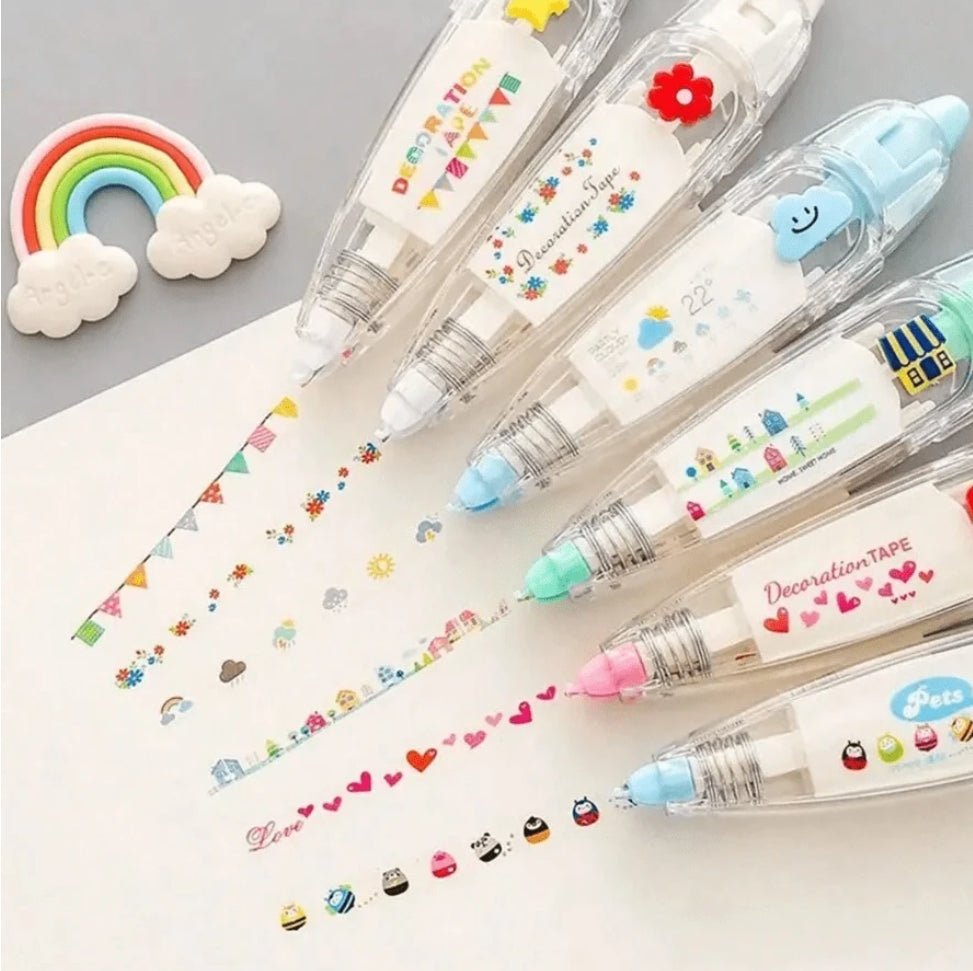 Toys and Models - Lace Decorative Correction Tape - Fan - Tastic Cards & Comics - Orange Leon