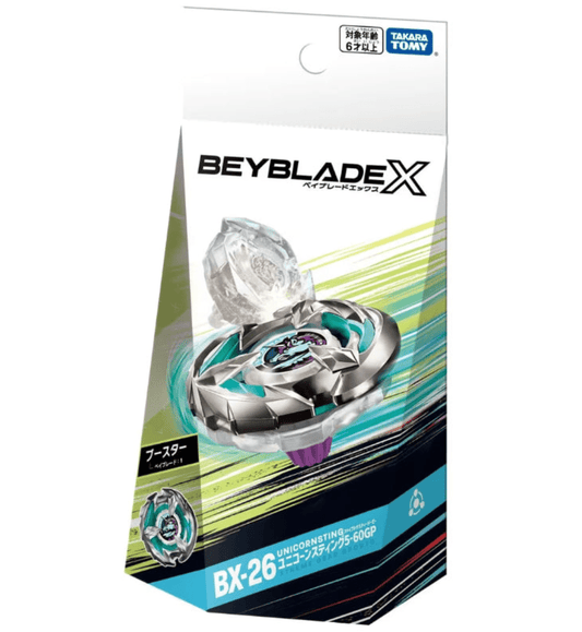 Toys and Models - Beyblade BX - 26 UnicornSting - Fan - Tastic Cards & Comics - Takara Tomy