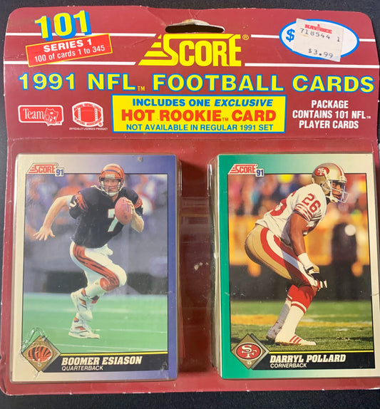 1991 Score NFL Hanger Set