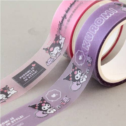 SANRIO CHARACTERS DIARY DECORATION STICKER MASKING TAPE SET