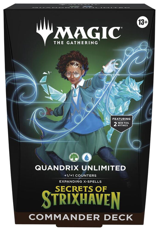 Magic the Gathering Secrets of Strixhaven Commander Deck Quandrix Unlimited