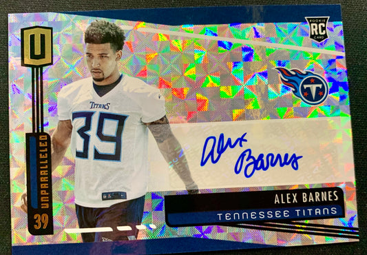 Alex Barnes - 2019 Panini Unparalleled - #271 - Refractor Auto RC /25