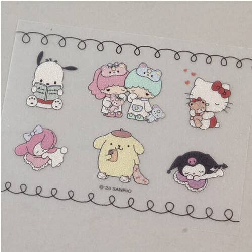 SANRIO CHARACTERS DIARY DECORATION STICKER MASKING TAPE SET