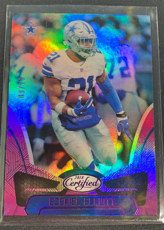 Ezekiel Elliot - 2018 Panini Certified - #35 - Holo - Purple 8/10