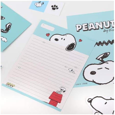 PEANUTS SNOOPY LETTER SET - SNOOPY