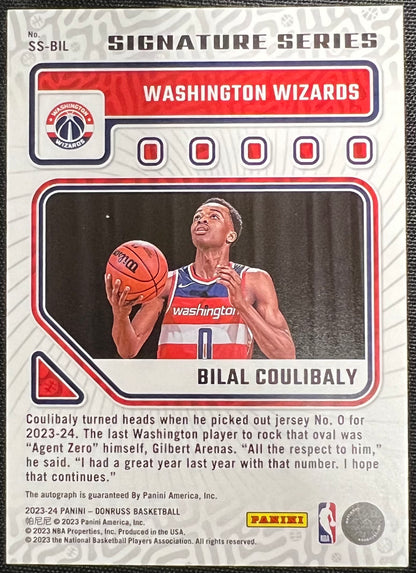 Basketball Bilal Coulibaly #SS-BIL (Panini-Donruss Basketball Autographed)